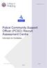 Police Community Support Officer (PCSO) Recruit Assessment Centre