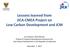 Lessons learned from JICA-CMEA Project on Low Carbon Development and JCM