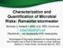 Characterization and Quantification of Microbial Risks: Rainwater/stormwater