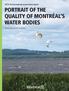 PORTRAIT OF THE QUALITY OF MONTRÉAL S WATER BODIES