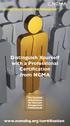Distinguish Yourself with a Professional Certification from NCMA