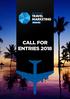 CALL FOR ENTRIES 2018