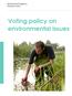 Voting policy on environmental issues