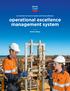 an overview for chevron leaders and OE practitioners operational excellence management system