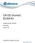 CA125 (Human) ELISA Kit