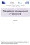 Allegations Management Framework