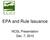EPA and Rule Issuance. NCSL Presentation Dec. 7, 2010