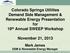 Colorado Springs Utilities Demand Side Management & Renewable Energy Presentation for 19 th Annual SWEEP Workshop.
