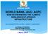 WORLD BANK- AUC- ACPC EGM ON ENHANCING THE CLIMATE RESILIENCE OF AFRICA S INFRASTRUCTURE