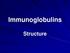 Immunoglobulins. Structure