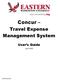 Concur Travel Expense Management System User s Guide