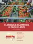 CLEANING & SANITATION IN FOOD PLANTS