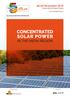 CONCENTRATED SOLAR POWER