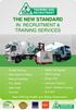 THE NEW STANDARD IN RECRUITMENT & TRAINING SERVICES