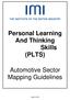 Personal Learning And Thinking Skills (PLTS)
