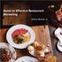 Guide to Effective Restaurant Marketing. Denny Bulcao, Jr.