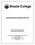 Equal Employment Opportunity Plan. Shasta Tehama Trinity Joint Community College District