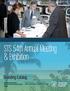 STS 54th Annual Meeting & Exhibition. Branding Catalog. Greater Fort Lauderdale/ Broward County Convention Center Florida EXHIBITION DATES: