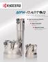 MFH-RAPT R. High Feed Milling Cutter. High Feed with Less Vibration. Higher Productivity MEGACOAT NANO