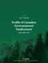 Profile of Canadian Environmental Employment
