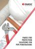 PAROC FIRE PROTECTION SOLUTIONS FOR PIPE PENETRATIONS