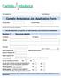 Cartello Ambulance Job Application Form