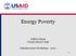 Energy Poverty. Jeffrey Haeni USAID/EGAT/I&E. Infrastructure Workshop