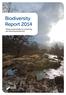 Biodiversity Report Taking responsibility for protecting and restoring biodiversity