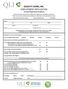 QUALITY LIVING, INC. EMPLOYMENT APPLICATION An Equal Opportunity Employer