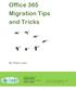 Office 365 Migration Tips and Tricks