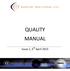 QUALITY MANUAL Issue 1, 3rd April 2015