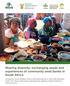 Sharing diversity: exchanging seeds and experiences of community seed banks in South Africa