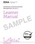 Certificate in Environmental Management Module 1. Learner Manual SAMPLE