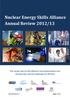 Nuclear Energy Skills Alliance Annual Review 2012/13