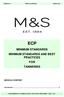 VERSION 1.0 MARKS & SPENCER MARCH 2013 ECP MINIMUM STANDARDS MINIMUM STANDARDS AND BEST PRACTICES FOR TANNERIES. Introduction... 3