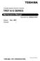 TOSHIBA REMOTE RECEIPT PRINTER TRST-A15 SERIES. Maintenance Manual. Document No. SPAA-214-R1. Original Nov., 2007 (Revised ) PRINTED IN SINGAPORE