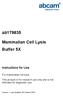ab Mammalian Cell Lysis Buffer 5X Instructions for Use For mammalian cell lysis.