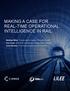 MAKING A CASE FOR REAL-TIME OPERATIONAL INTELLIGENCE IN RAIL