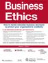 Ethics. How to tackle everyday business decisions to protect your organization s credibility