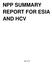 NPP SUMMARY REPORT FOR ESIA AND HCV