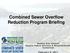 Combined Sewer Overflow Reduction Program Briefing