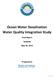Ocean Water Desalination Water Quality Integration Study