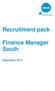 Recruitment pack. Finance Manager South