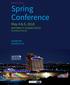 Spring Conference May 4 & 5, 2018
