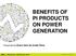 BENEFITS OF PI PRODUCTS ON POWER GENERATION