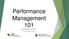 Performance Management 101