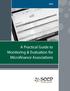 A Practical Guide to Monitoring & Evaluation for Microfinance Associations