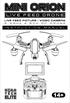 LIVE FEED PICTURE / VIDEO CAMERA 2.4GHz 4.5CH RC DRONE INSTRUCTION MANUAL