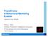 TransPromo A Behavioral Marketing Enabler Applications Track TR510882