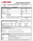 Material Safety Data Sheet This MSDS is prepared in accordance with OSHA 29 CFR